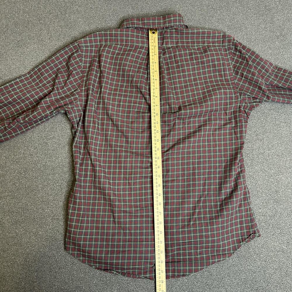 Polo Ralph Lauren Shirt Mens Medium Red Plaid Button Down Long Sleeve Cotton - Picture 6 of 9